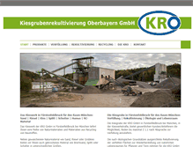 Tablet Screenshot of kro-kiesgrube.com